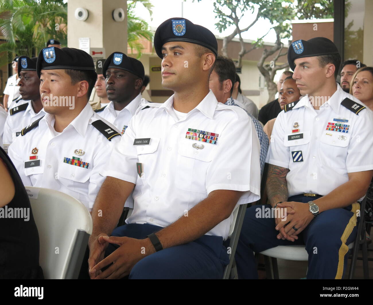 Thirty two top performing company grade officer, warrant officer