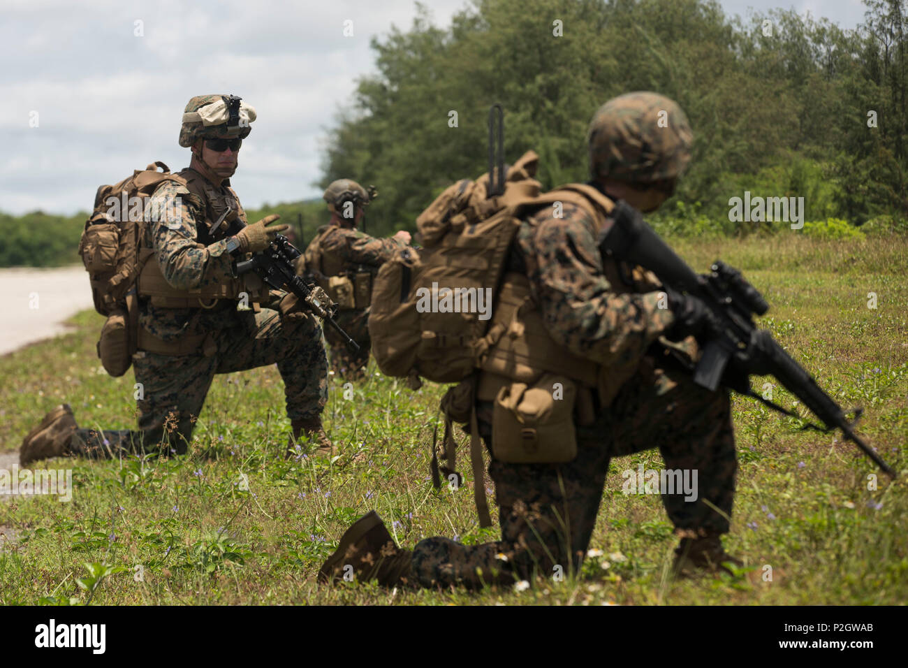 U.S. Marines with Battalion Landing Team 2nd Battalion, 4th Marine ...