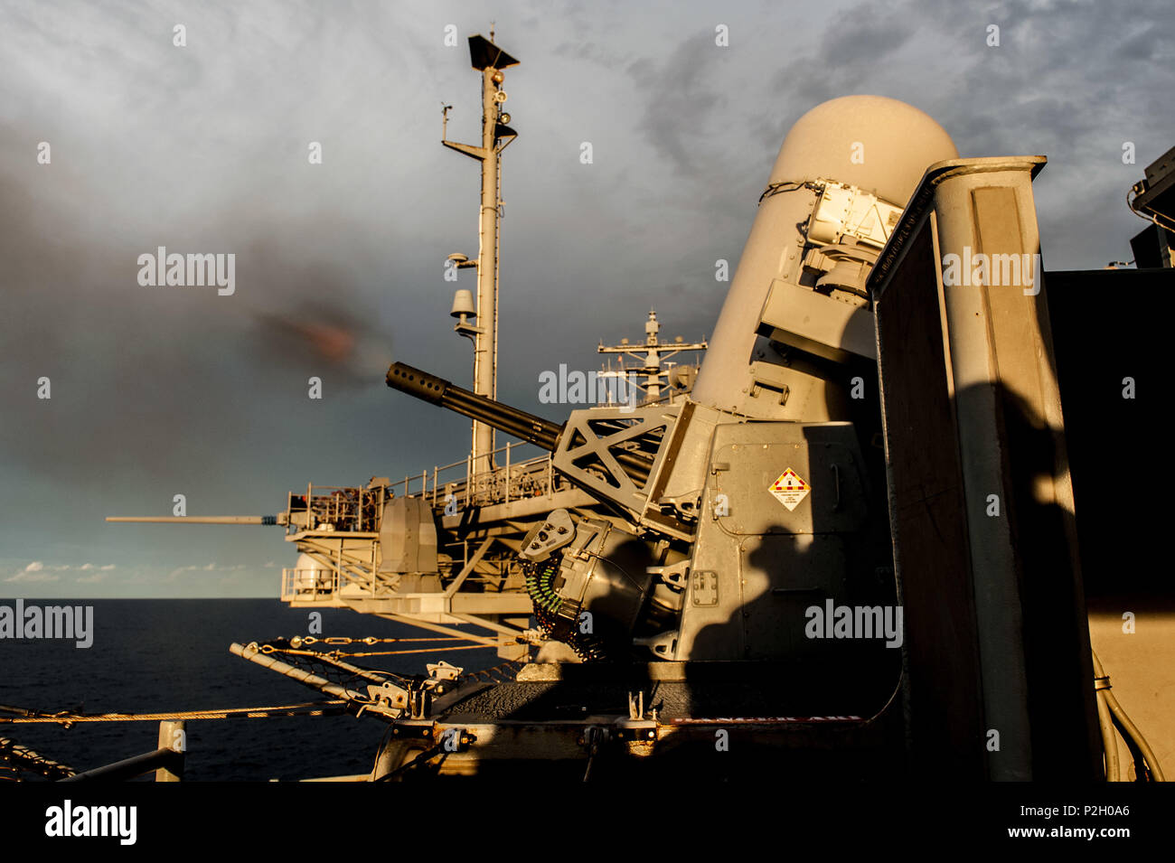 USS Ronald Reagan (CVN 76) conducted a live-fire exercise of its ...