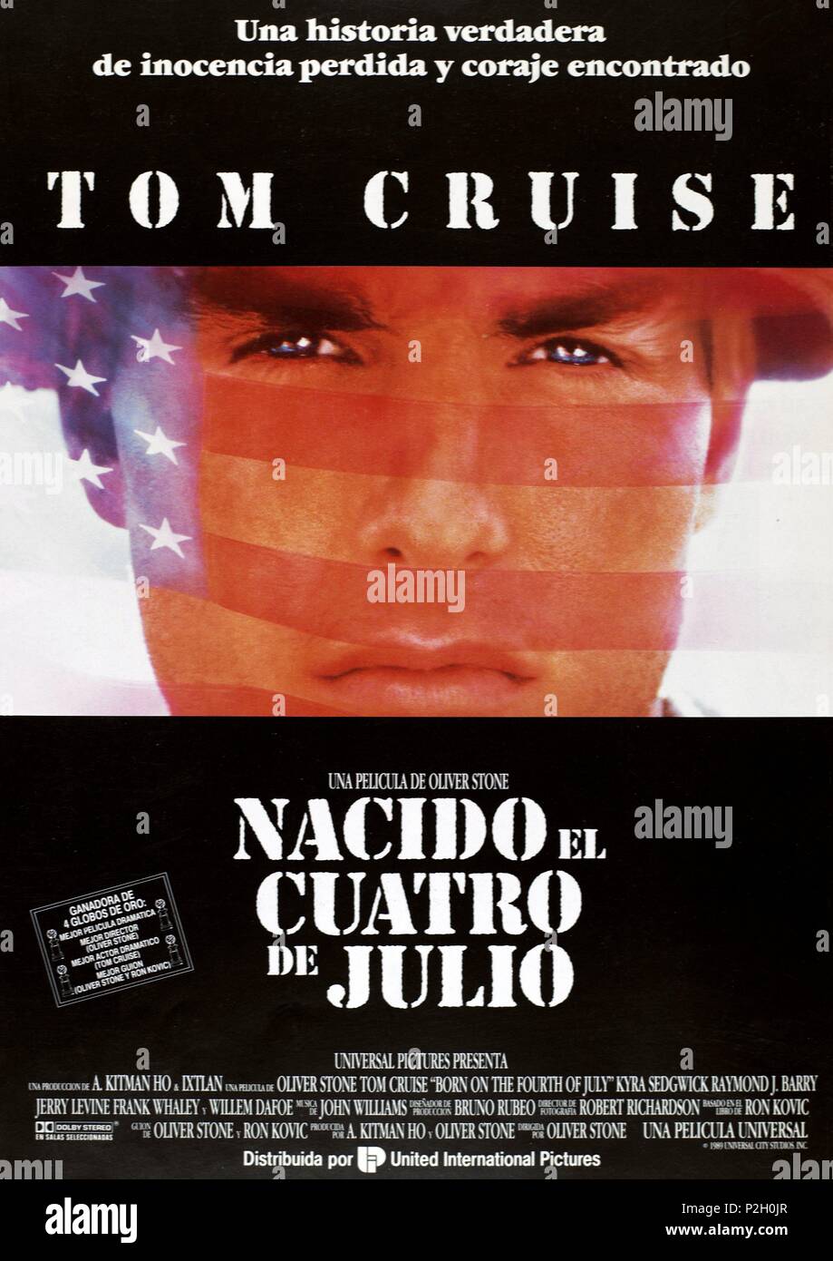 Original Film Title: BORN ON THE FOURTH OF JULY. English Title: BORN ON THE FOURTH OF JULY. Film 