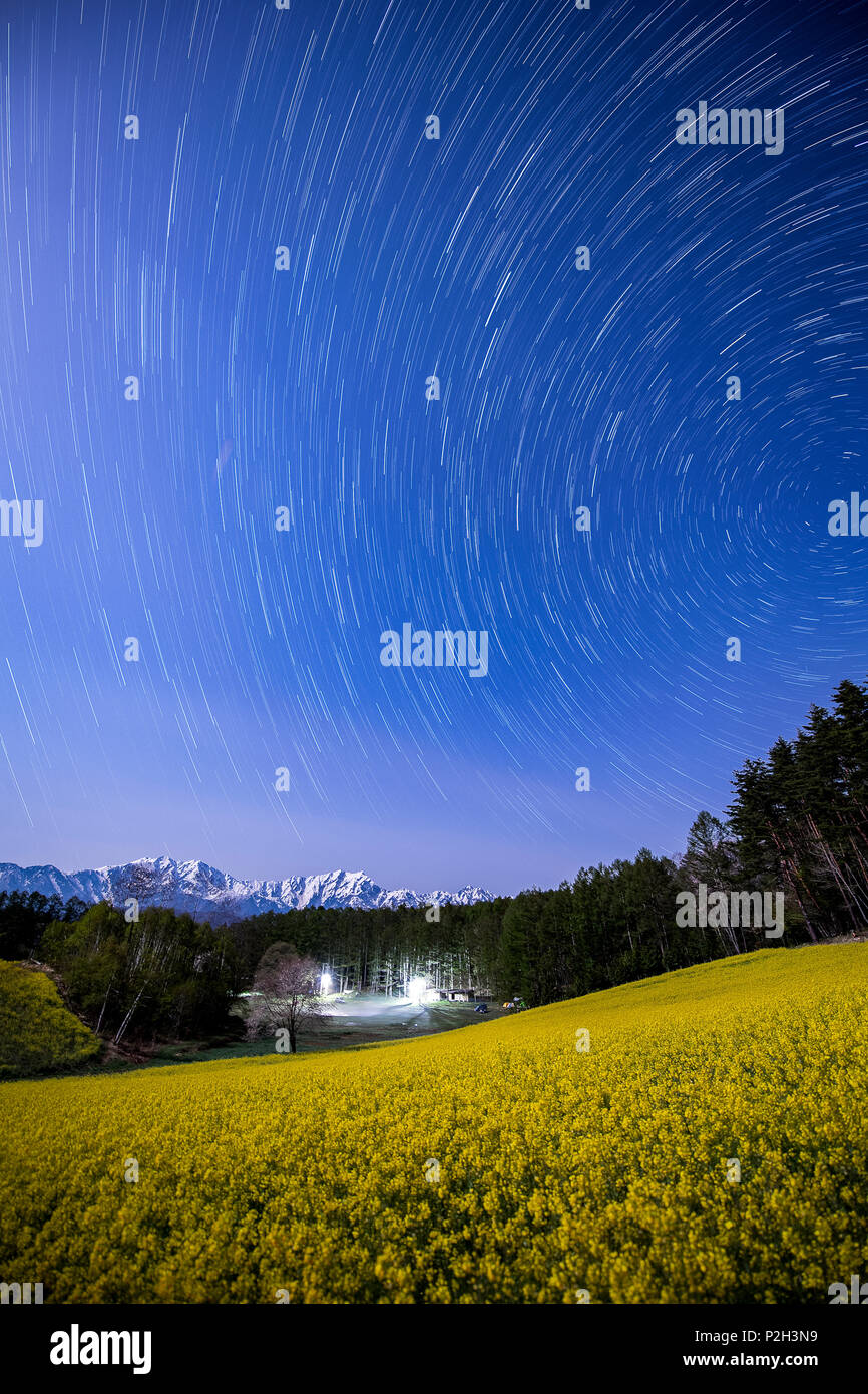 Plateau with Full of Stars Stock Photo