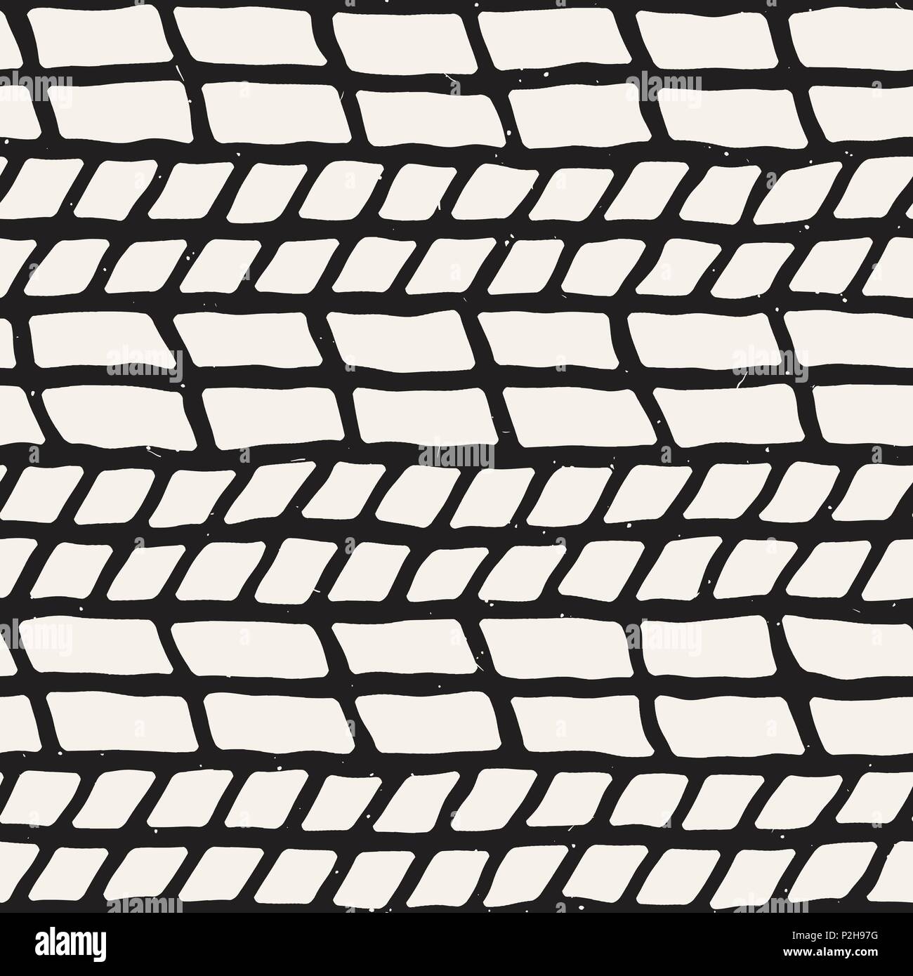 Simple ink geometric pattern. Monochrome black and white strokes ...