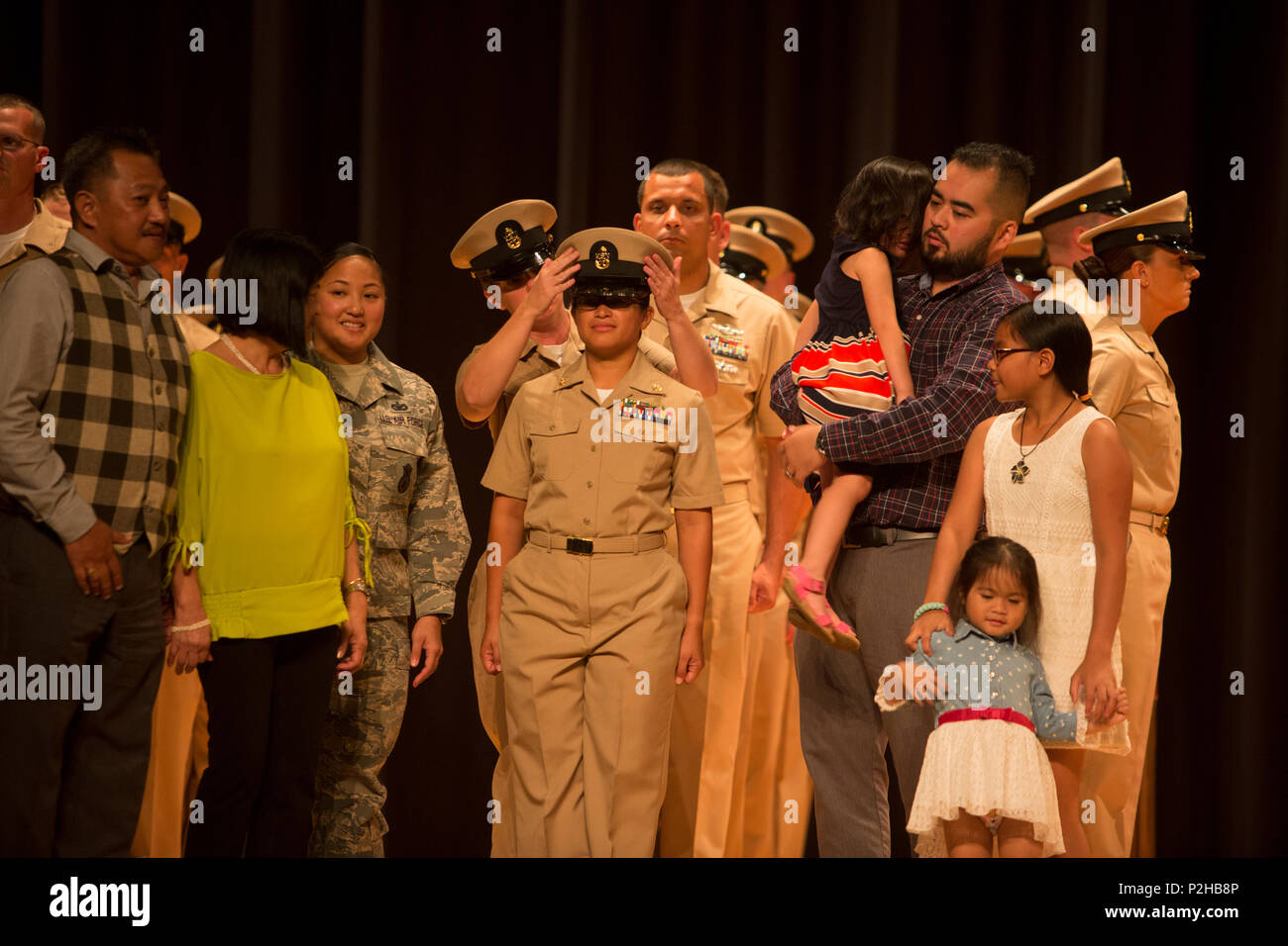 U S Navy Hm3 Sharonivy Manalac Gets Pinned To The Rank Of Chief
