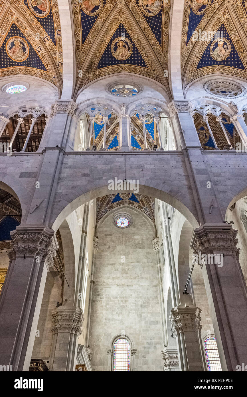 Lucca Tuscany Italy Painted Ceilings And Vaulting In The 14c