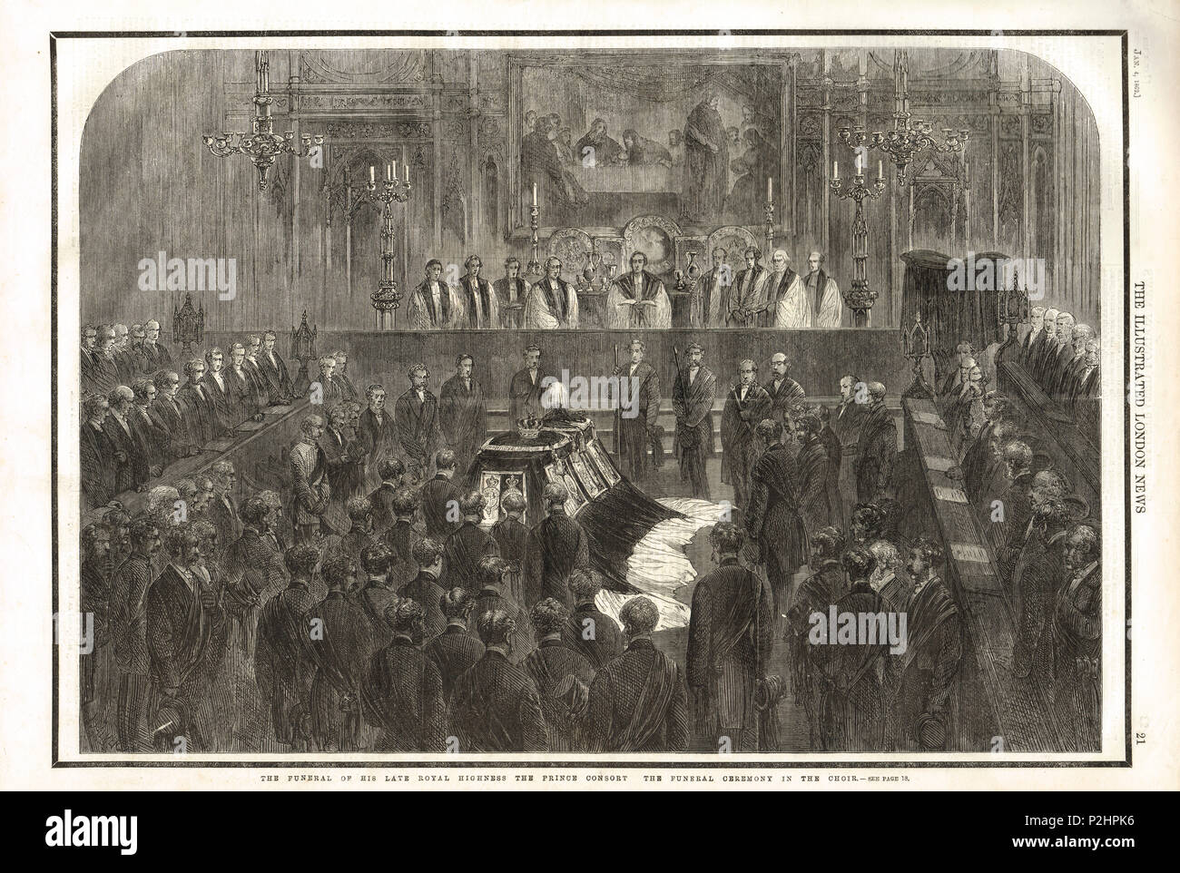 Funeral of Prince Consort Albert in December 1861 Stock Photo Alamy