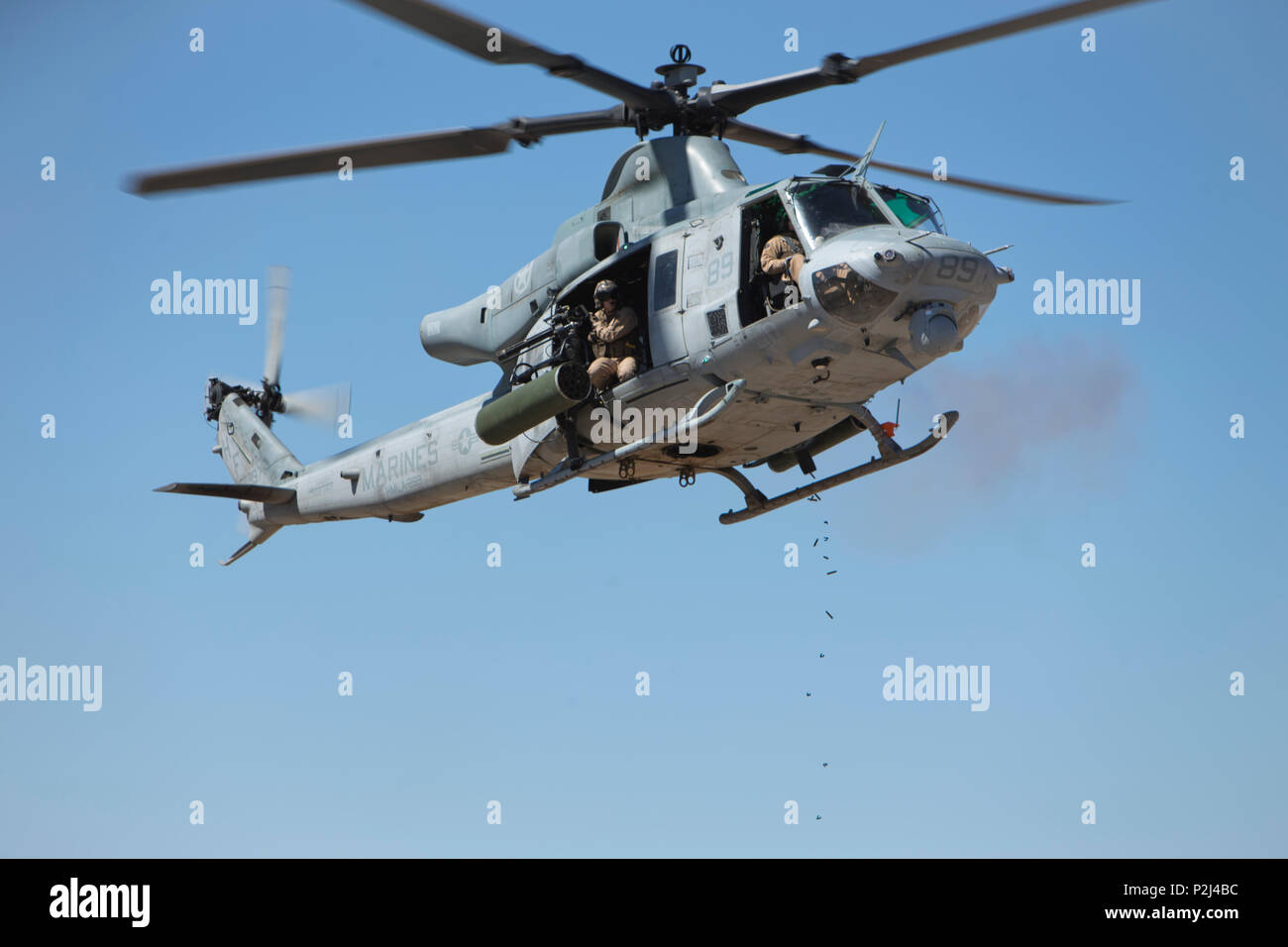 A U.S. Marine Corps UH-1Y Venom assigned to Marine Aviation Weapons and ...