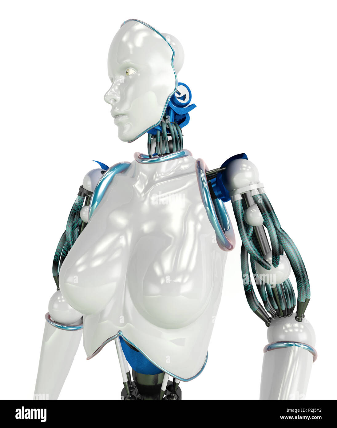 futuristic humanoid robot