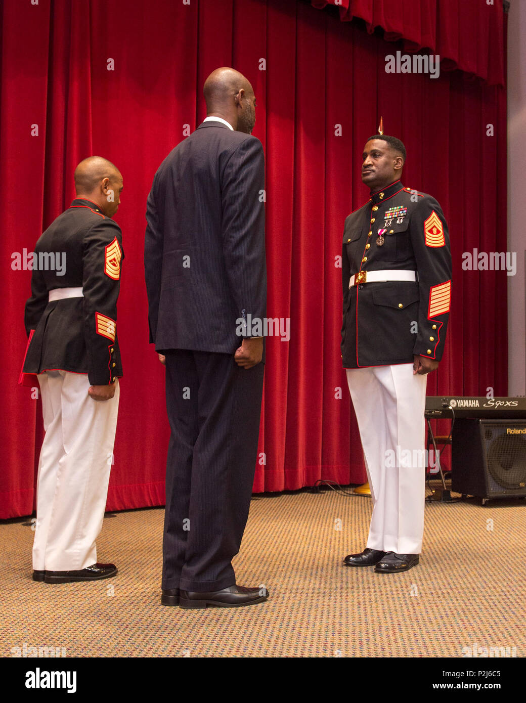 U.S. Marine Corps Master Sgt. Antonio Hairston, internal controls staff