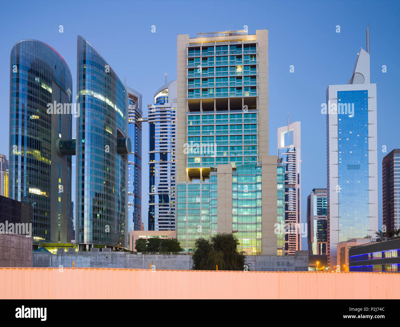 Emirates Financial Towers, Liberty House, Dubai, Unites Arab Emirates, UAE Stock Photo