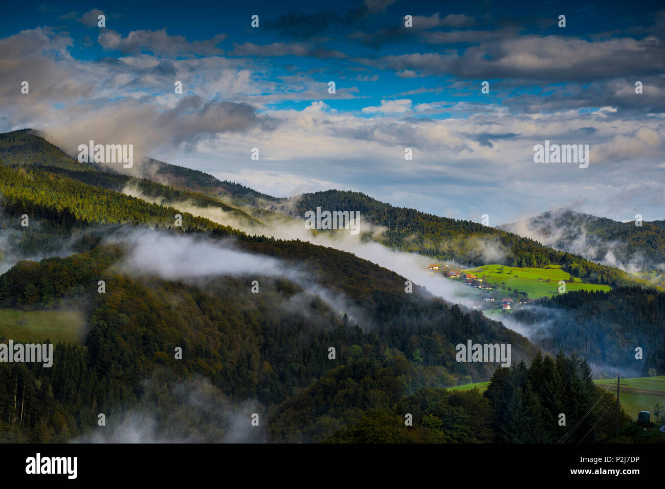 Kleines Wiesental, near Neuenweg, Black Forest, Baden-Wuerttemberg, Germany Stock Photo