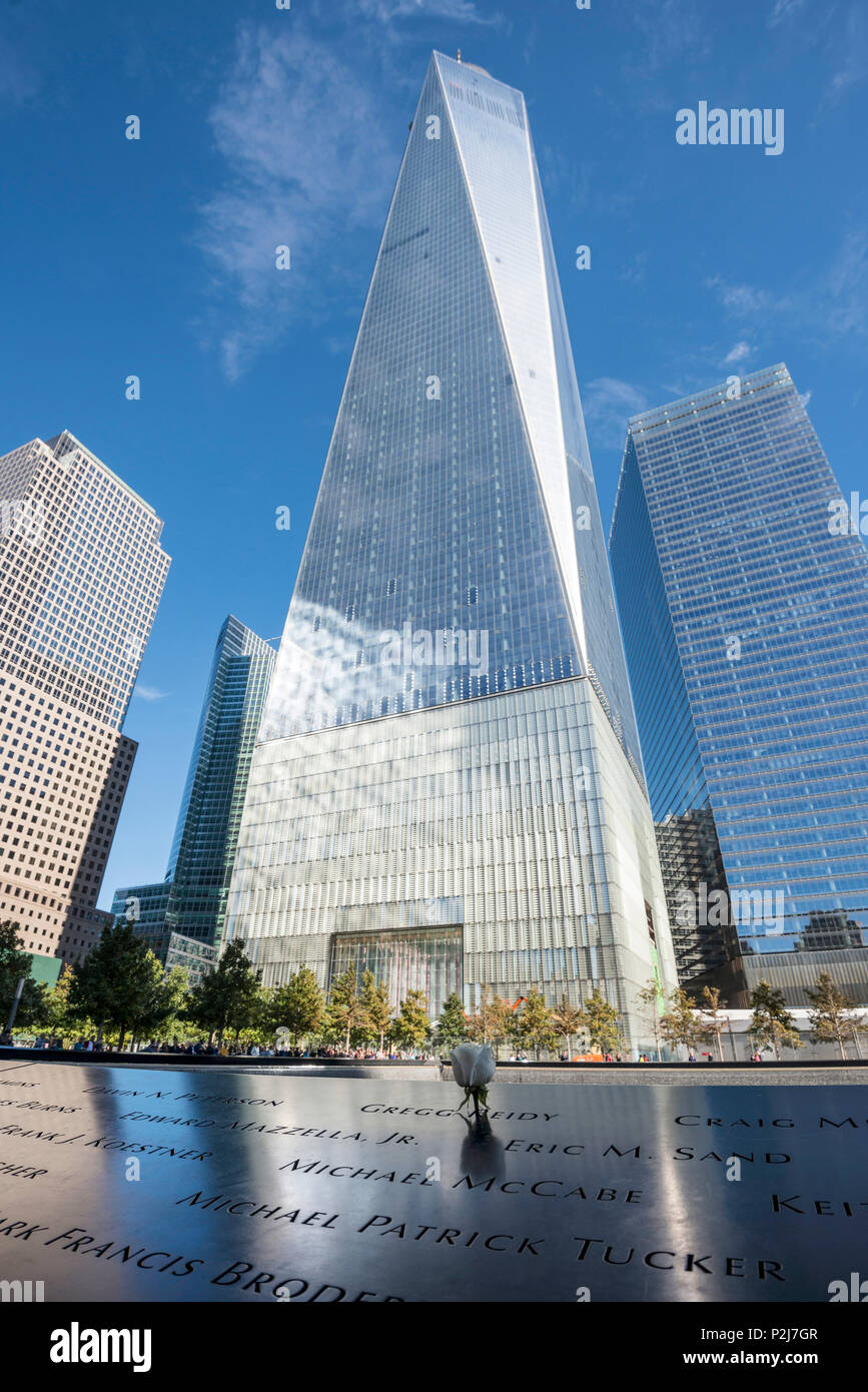 World Trade Center Site, Ground Zero, Manhattan, New York, USA Stock ...