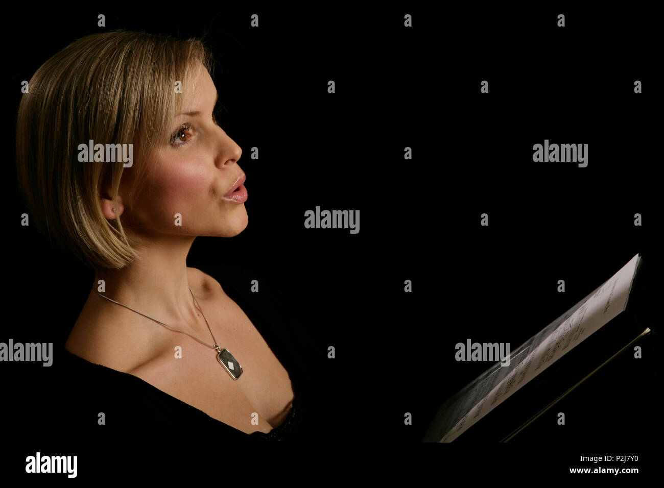 Generic, soprano, singer. Lucy van Gasse Stock Photo - Alamy