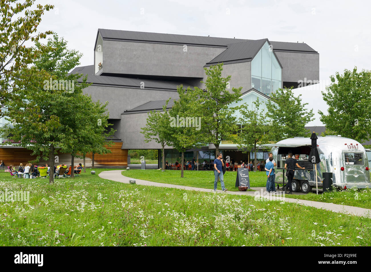 Vitra Design Museum, architects: Herzog and de Meuron, Weil am Rhein, Baden-Wuerttemberg, Germany Stock Photo