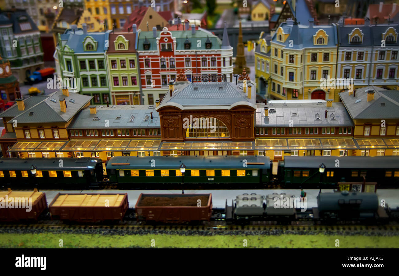 model of a toy city Stock Photo Alamy