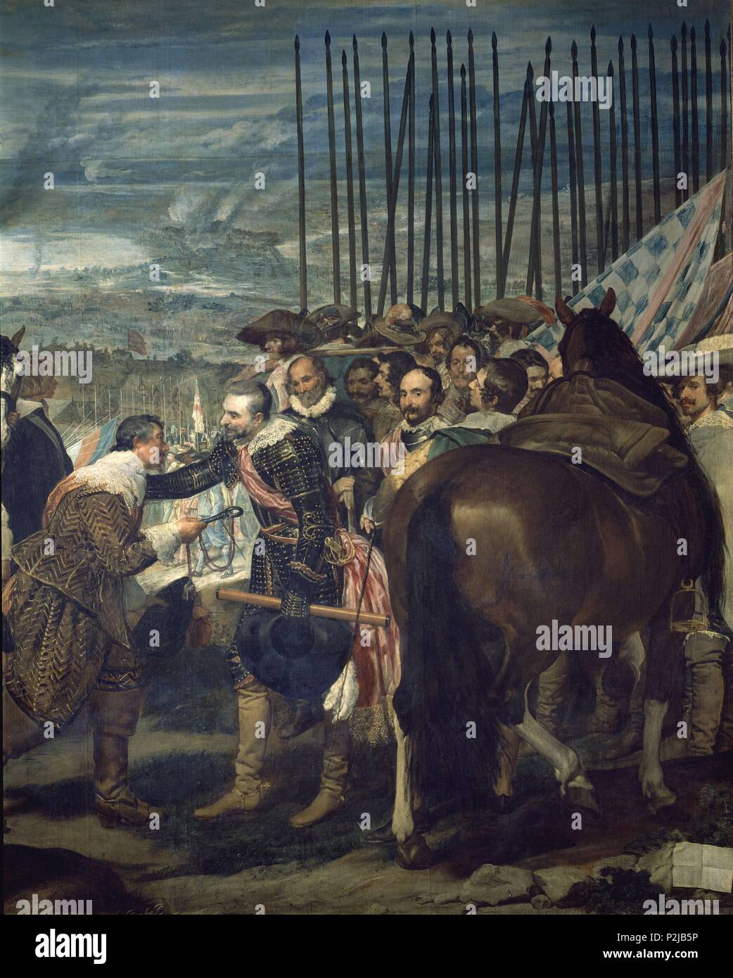 'The Surrender of Breda (detail)', 1634, Oil on canvas, P01172. Author ...