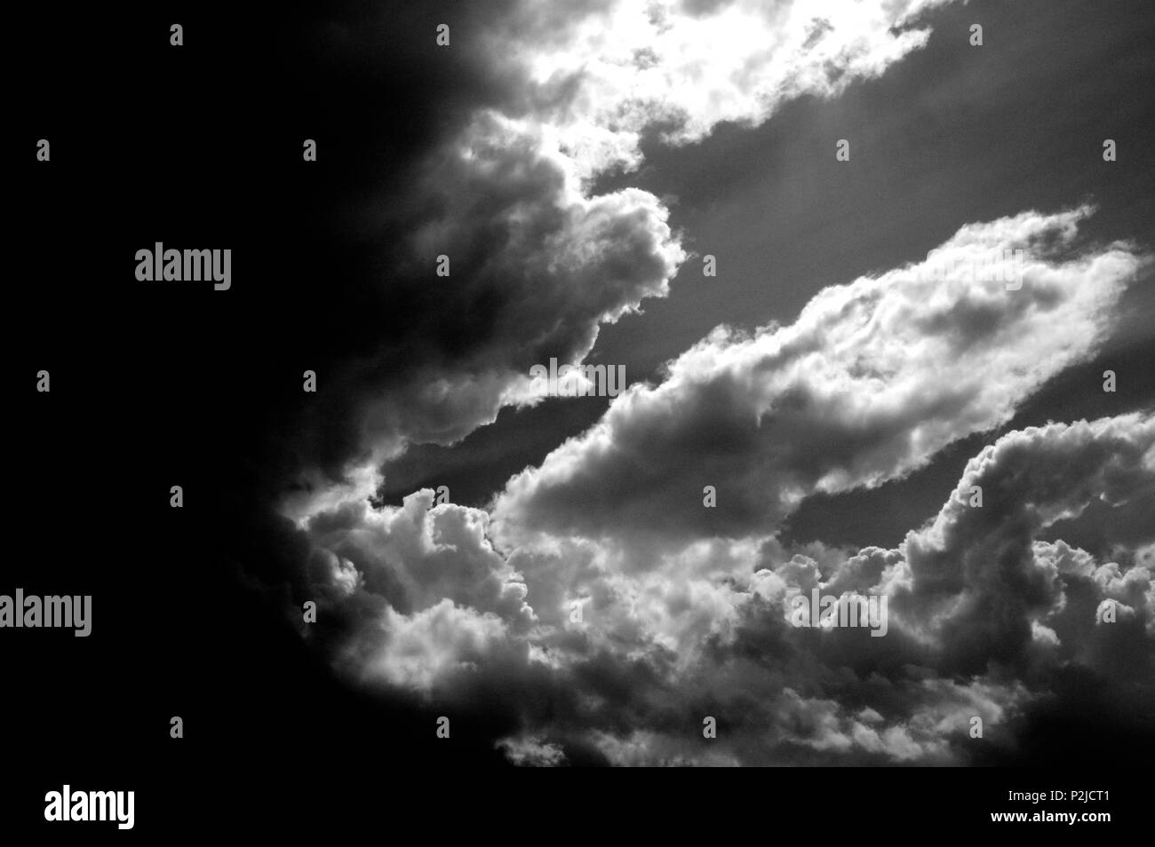 Sky clouds environment nature Black and White Stock Photos & Images - Alamy