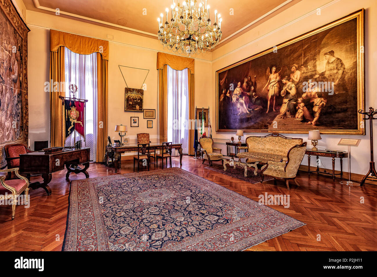 Sardinia Cagliari Stampace district city Hall the mayor's hall Stock Photo