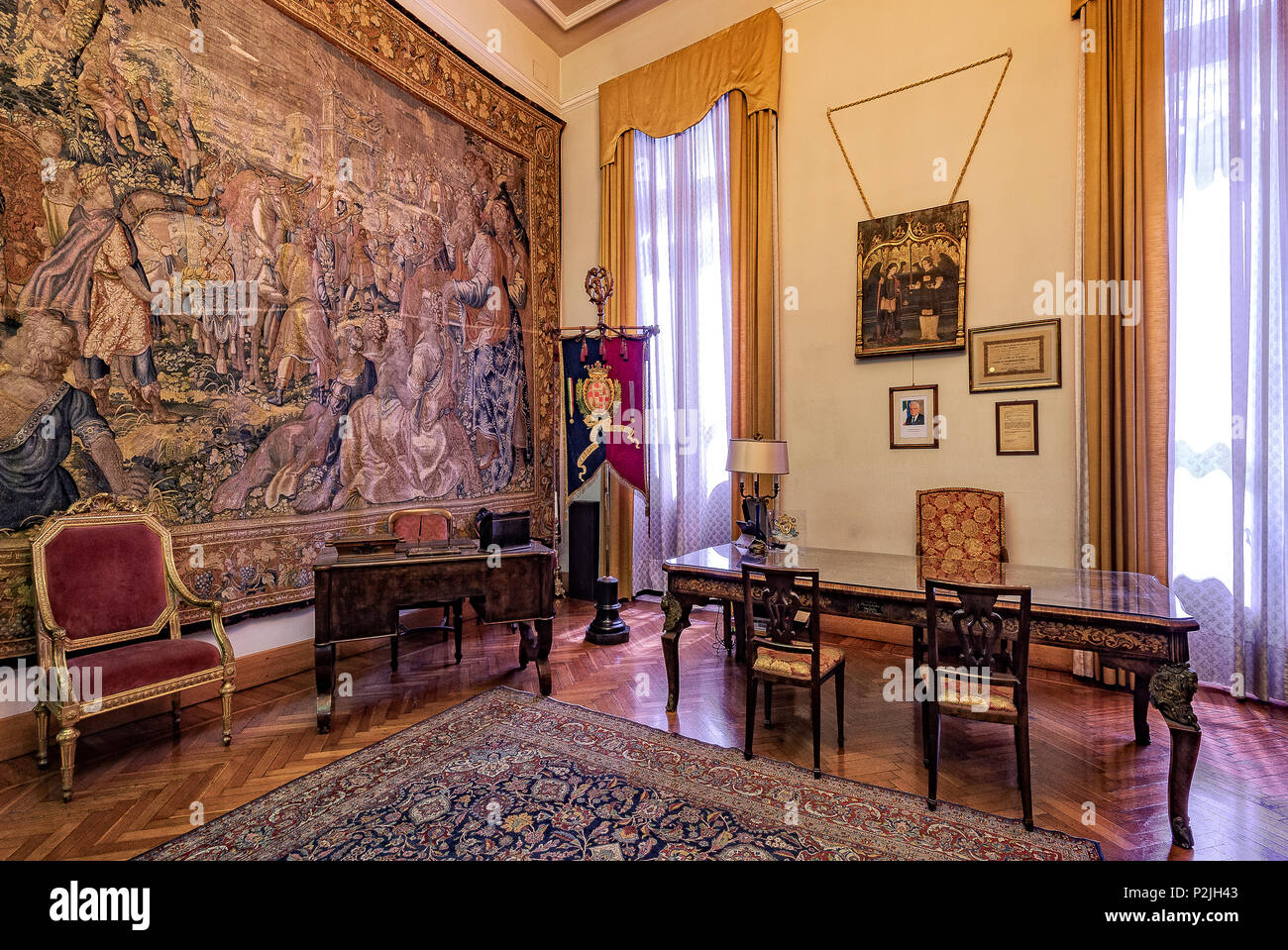 Sardinia Cagliari Stampace district city Hall the mayor's hall Stock Photo