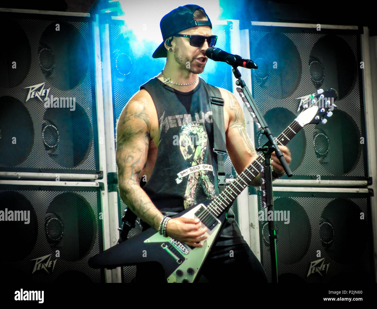 Bullet For My Valentine Perform At The Download 18 Festival At Donnington Park Leicestershire Uk Stock Photo Alamy