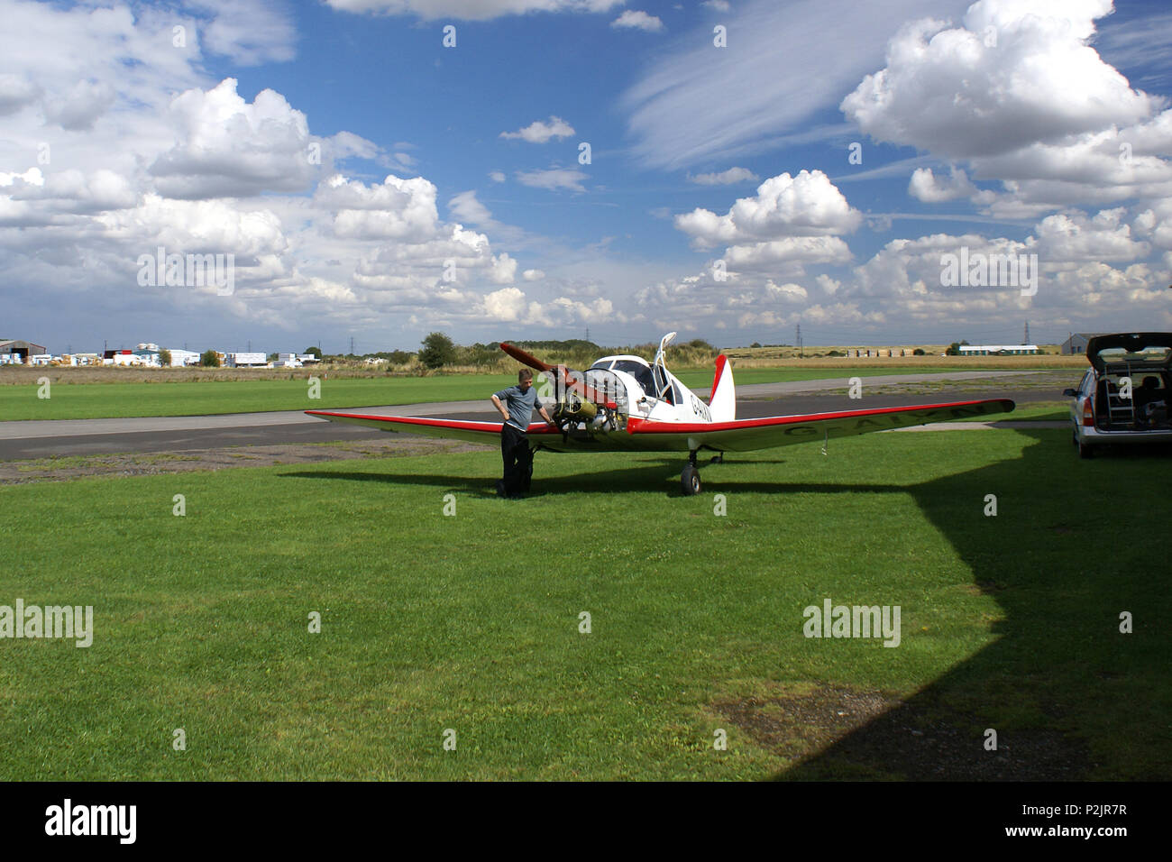 Breighton Airfield, Selby, Stock Photo