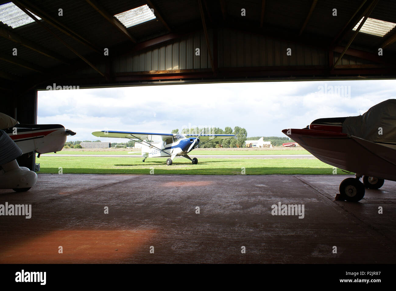 Breighton Airfield, Selby, Stock Photo