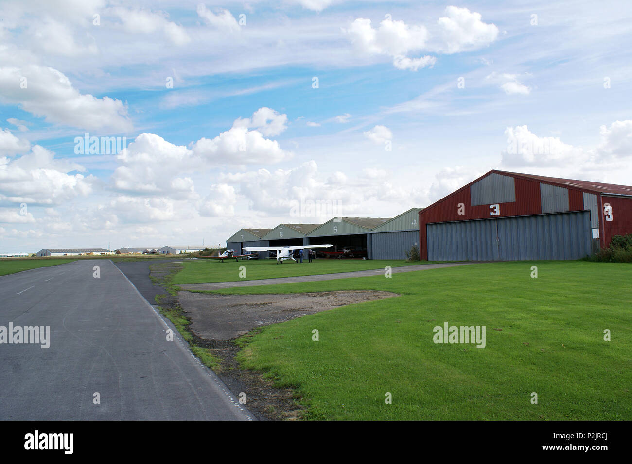 Breighton Airfield, Selby, Stock Photo