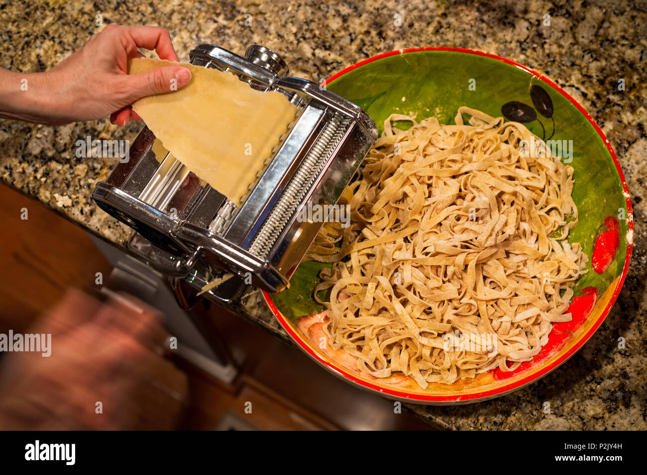 Home Made Rigatoni Pasta By Pasta Maker Stock Photo, Picture and Royalty  Free Image. Image 133166681.