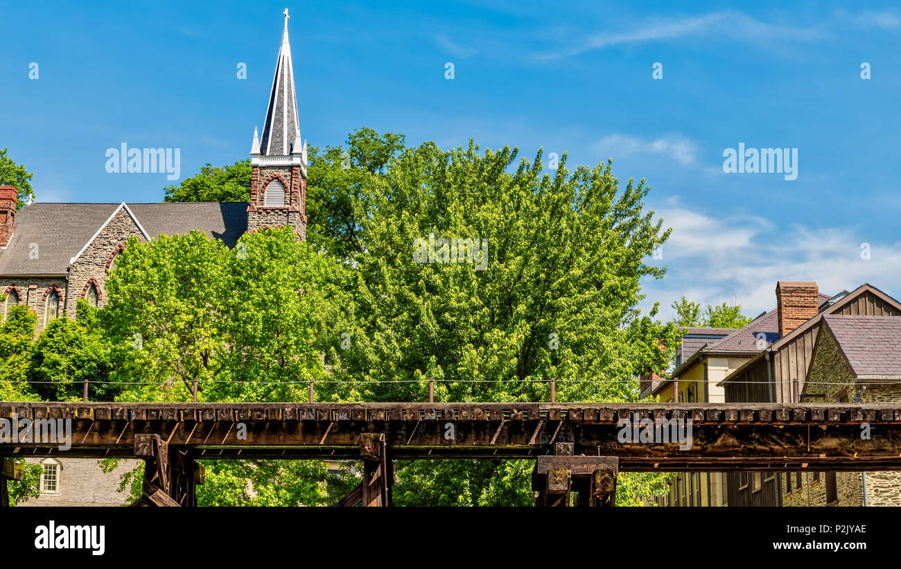 The train tracks at Harpers Ferry, WV Stock Photo Alamy