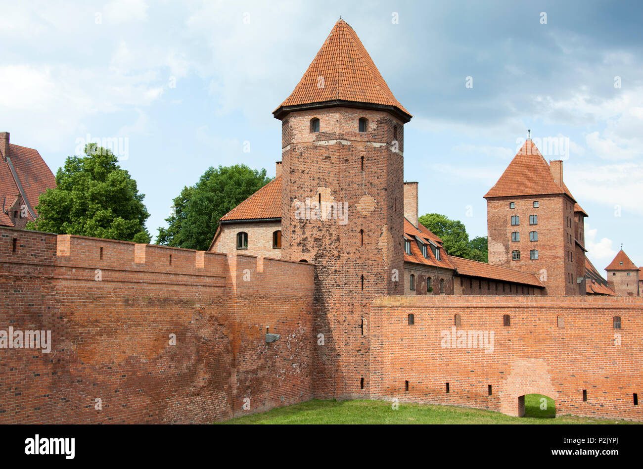 The Castle of the Teutonic Order in Malbork town was built in the 13th