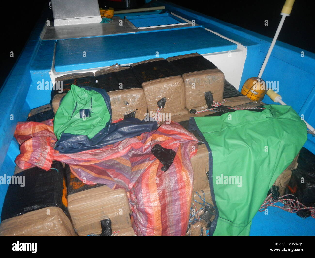 Bales of contraband totaling approximately 600 kilograms were 