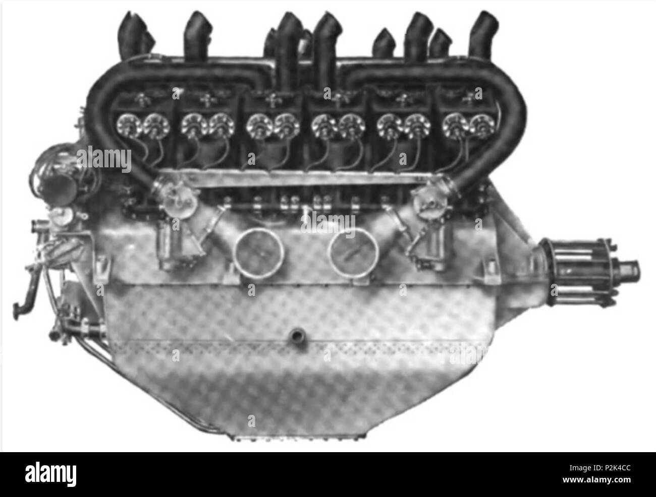46 Lancia V-14 aircraft engine Stock Photo