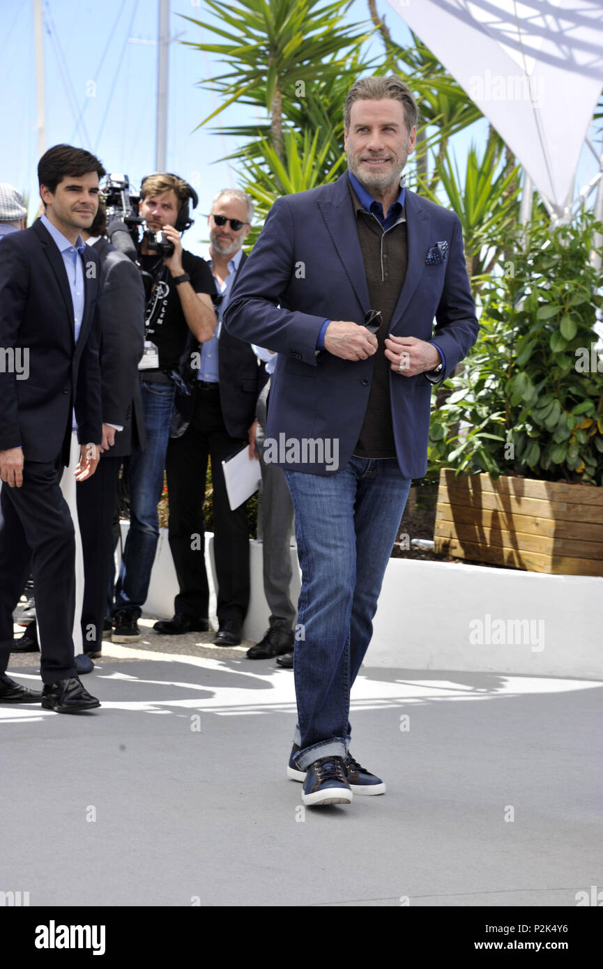 71st Cannes Film Festival 2018, Photocall film ''Rendezvous With John Travolta - Gotti'' Pictured: John Travolta  Where: Roma, Italy When: 15 May 2018 Credit: IPA/WENN.com  **Only available for publication in UK, USA, Germany, Austria, Switzerland** Stock Photo