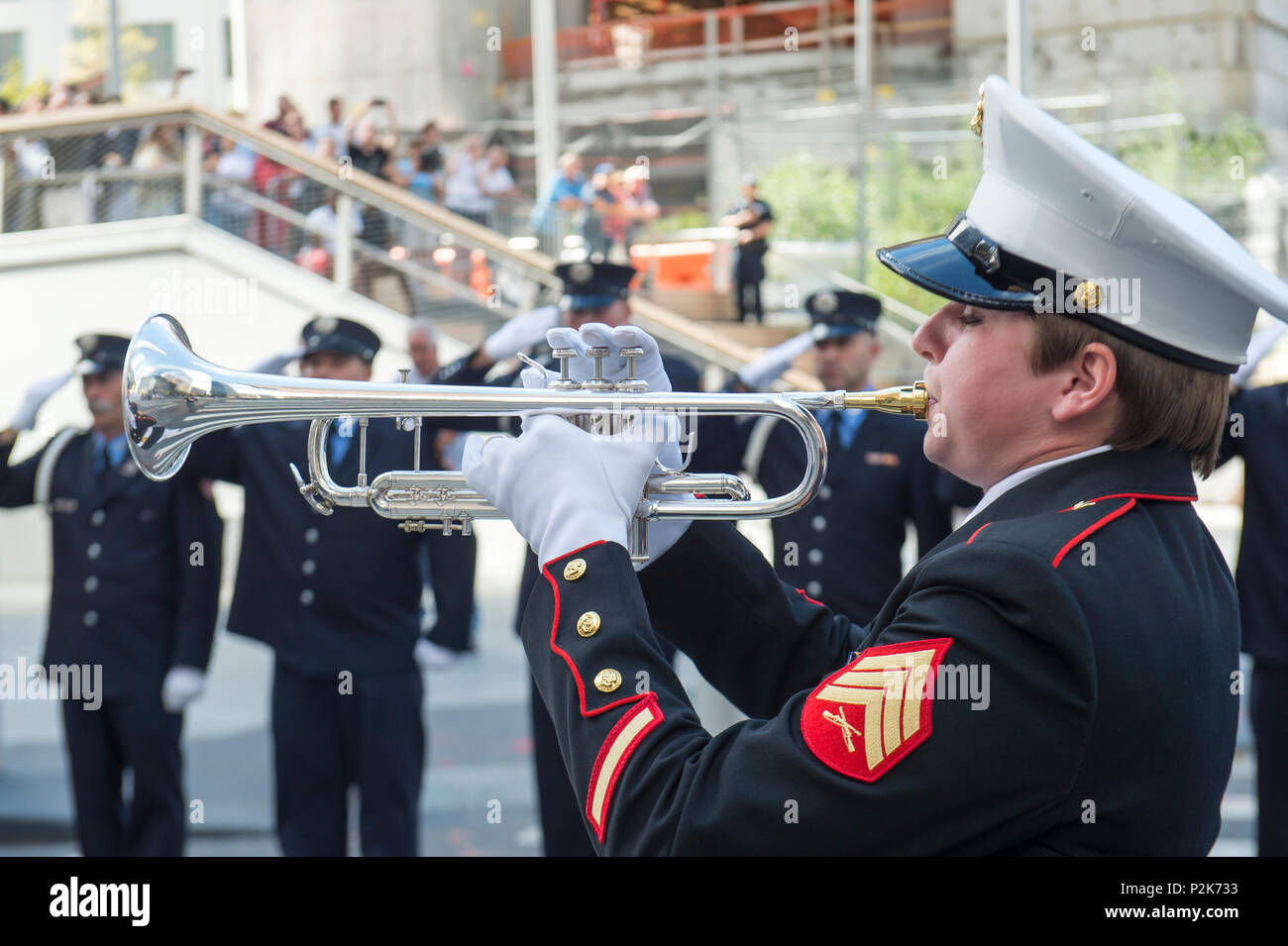 U.S. Marine Sgt. Lindsay Bender assigned to U.S. Marine Corps Band ...