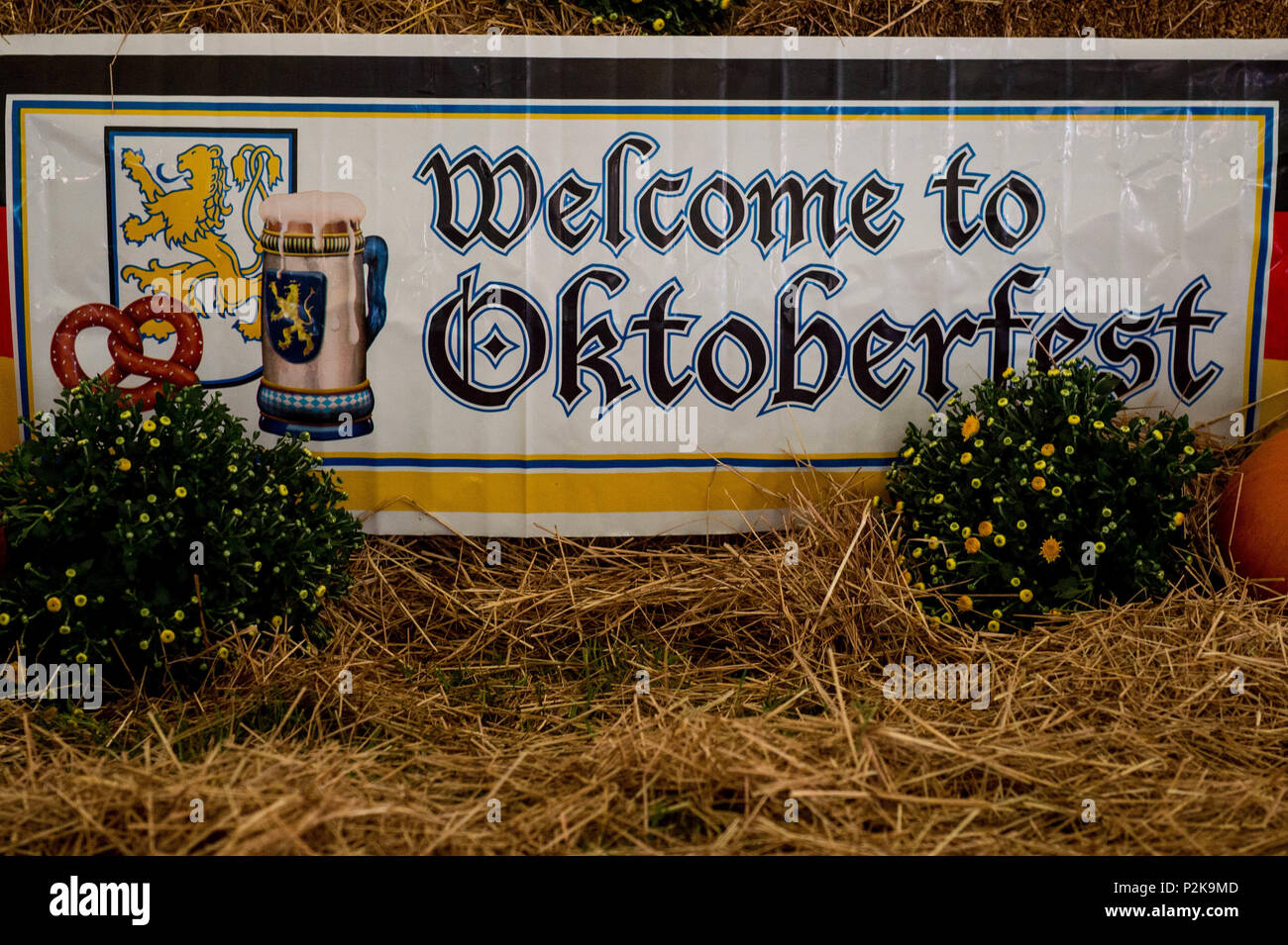 Each year Joint Base Langley-Eustis, Va., hosts an Oktoberfest celebration to kick off the fall season at Joint Base Langley-Eustis, Va., Sept. 30, 2016. Oktoberfest was originally held to honor the marriage of Prince Ludwig and Therese of Saxe-Hildburghausen in 1810. (U.S. Air Force photo by Airman 1st Class Derek Seifert) Stock Photo