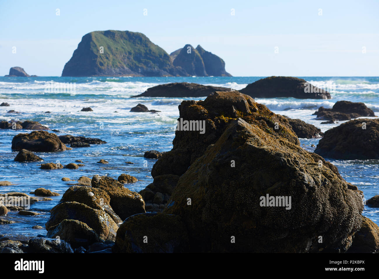 Low tide, Cape Meares, Oregon Stock Photo Alamy