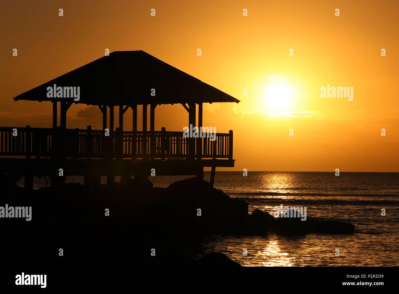 Sunset in Mauritius Stock Photo Alamy