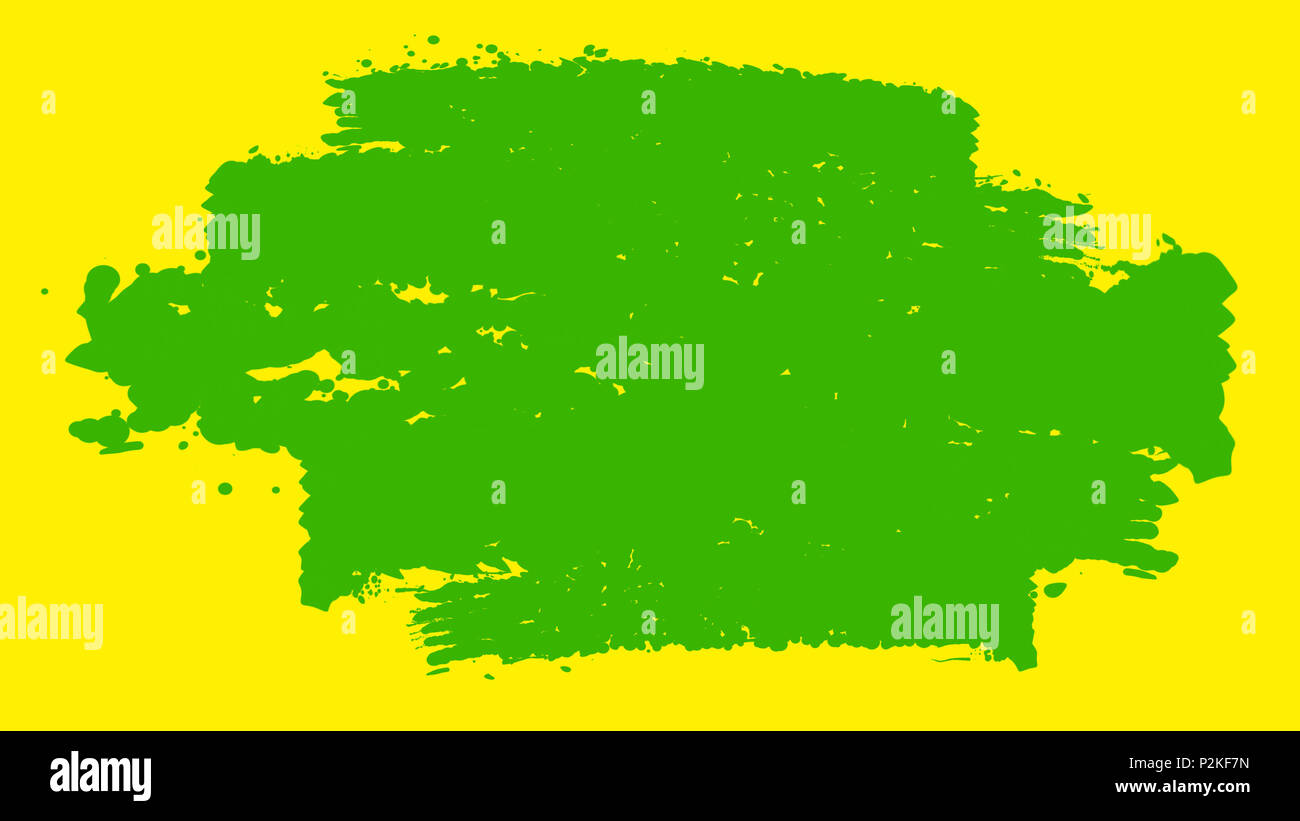 A joyful 3d illustration of muddled green brush strokes painted in the ...