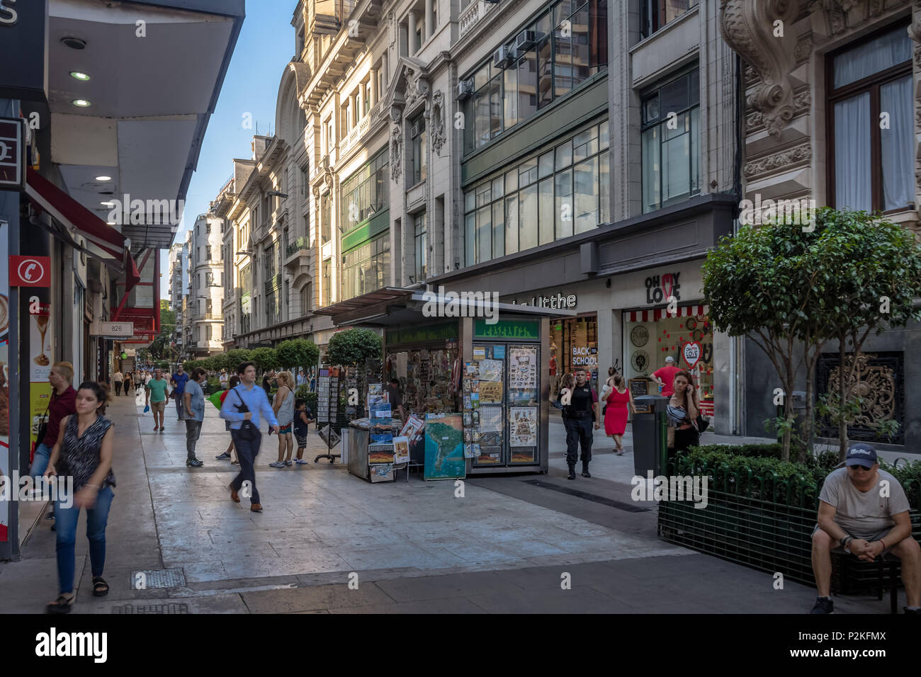 Calle Florida (Florida Street) - Buenos Aires, Argentina Stock Photo