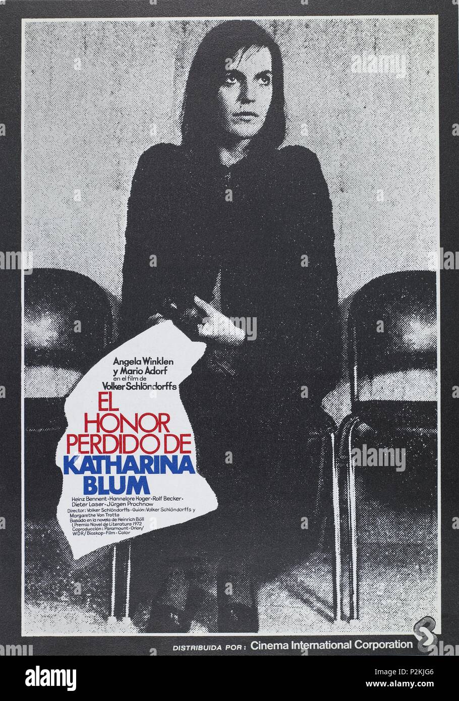 Original Film Title: DIE VERLORENE EHRE DER KATHARINA BLUM.  English Title: THE LOST HONOR OF KATHARINA BLUM.  Film Director: VOLKER SCHLONDORFF.  Year: 1975. Credit: PARAMOUNT/ORION/WDR BIOSKOP/CINEMA INT'L / Album Stock Photo