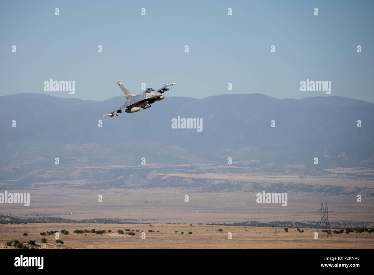 A Colorado Air National Guard F 16 Fighting Falcon Performs A Fly By During The 140th