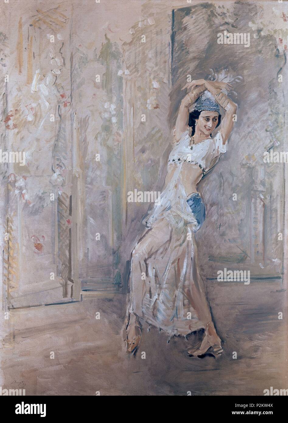 'The Dancer Pavlova', 1909, Oil on canvas, 173 x 128 cm. Author: Max Slevogt (1868-1932). Stock Photo