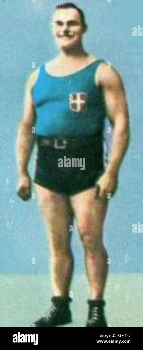 . English The Italian weightlifter Giuseppe Tonani Italiano Il
