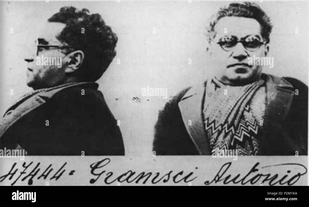 . English: Gramsci nel 1933 . 1933. Unknown 37 Gramsci foto segnaletica Stock Photo