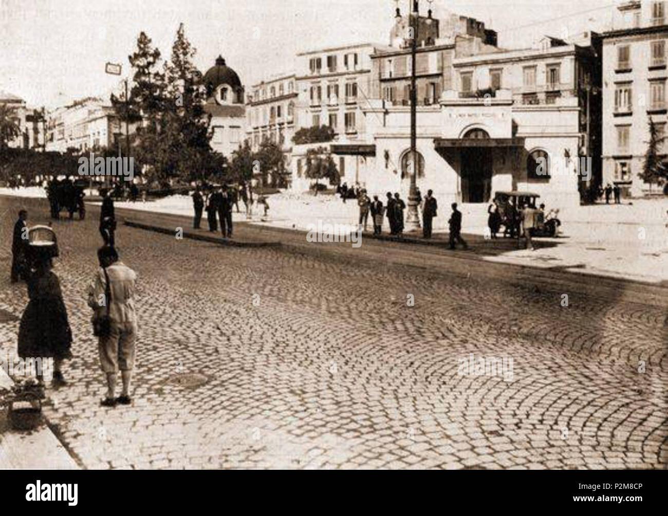 . Napoli, Piazza Cavour con stazione della metropolitana. Autore sconosciuto. half of the 20th century ?. Unknown 61 Napoli, Piazza Cavour 9 Stock Photo