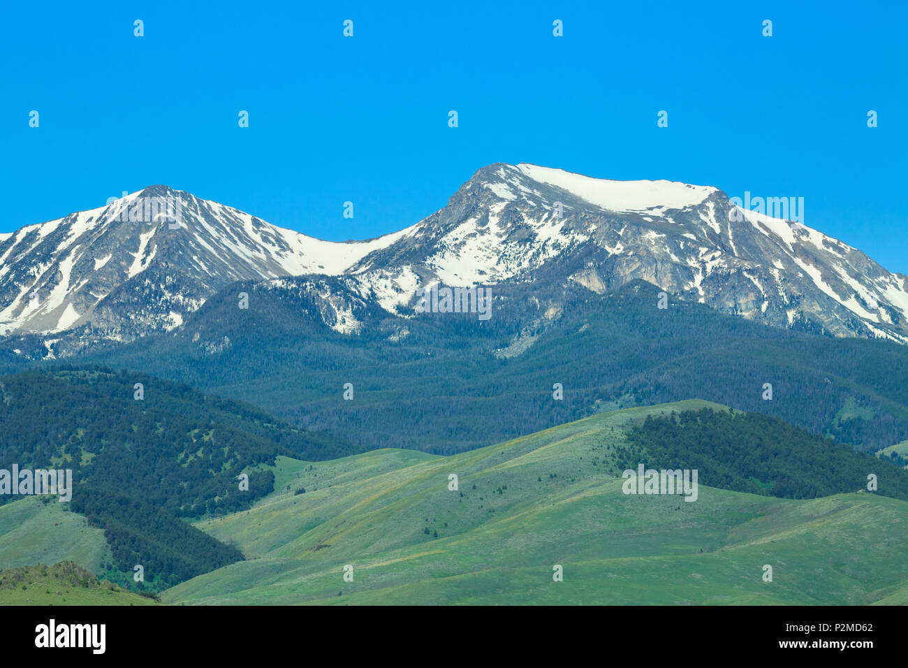 hollow top mountain in the tobacco root range near harrison, montana