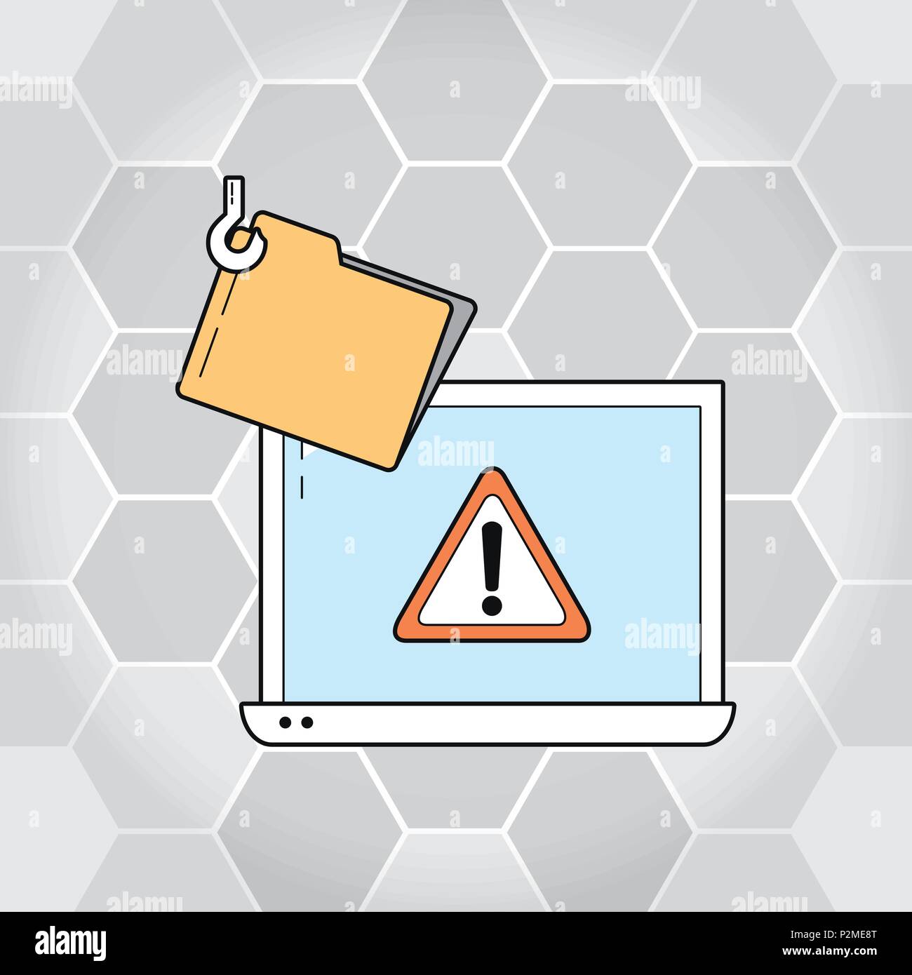 Cyber security technology Stock Vector