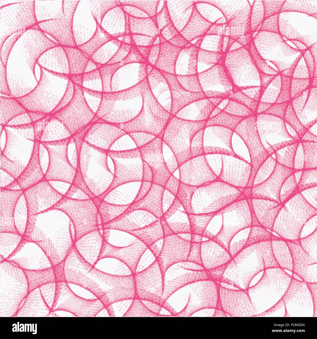 pink watercolor retro circle background pattern, vector illustration Stock Vector