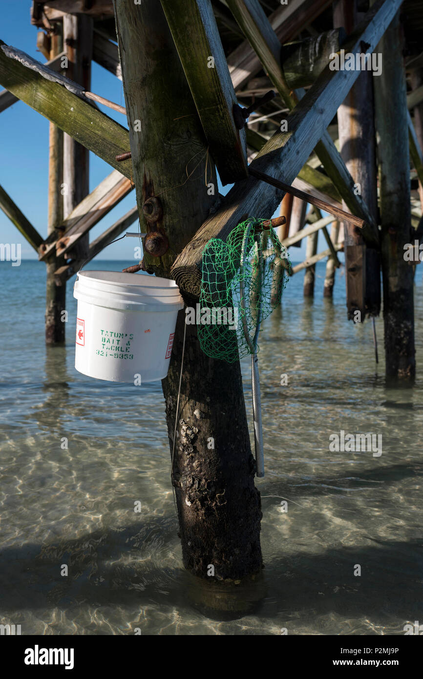 Redington Shores Florida, USA, Redington Long Pier, Piers Wooden and