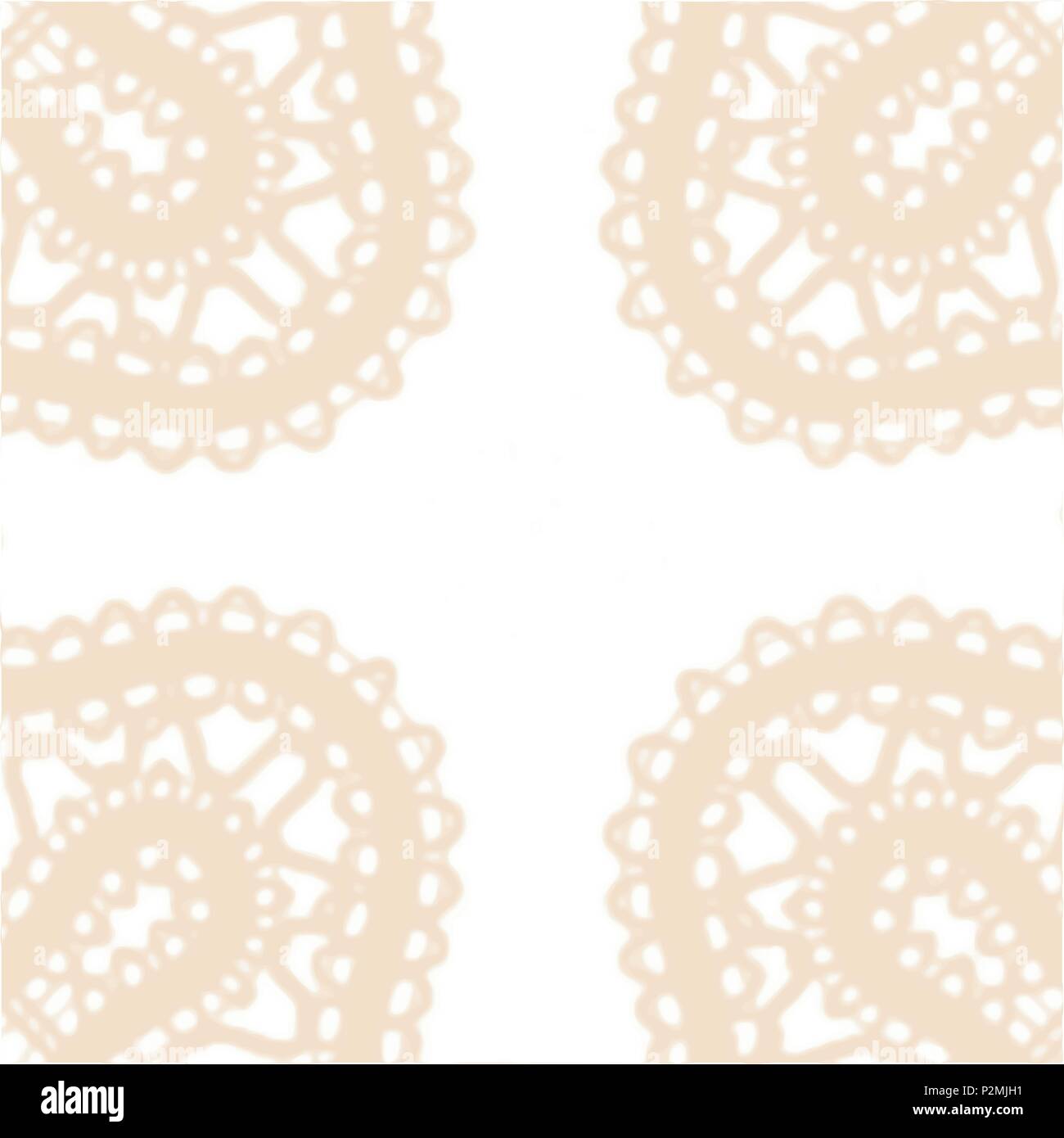 orange yellow watercolor lace background pattern, vector illustration Stock Vector