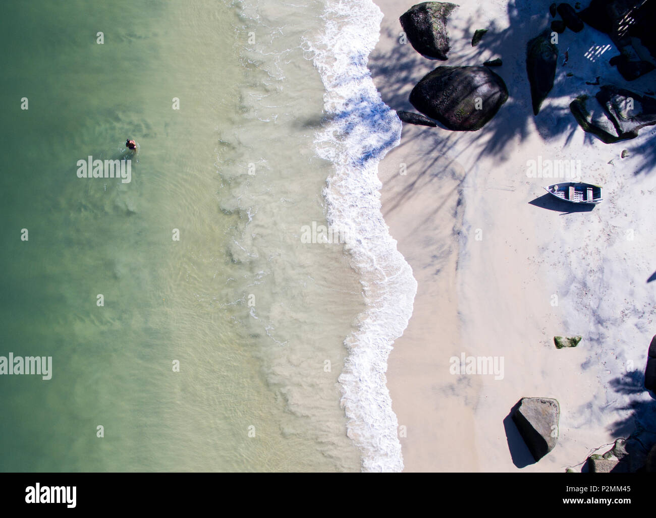 aerial view of Barra de Guaratiba beach Stock Photo - Alamy